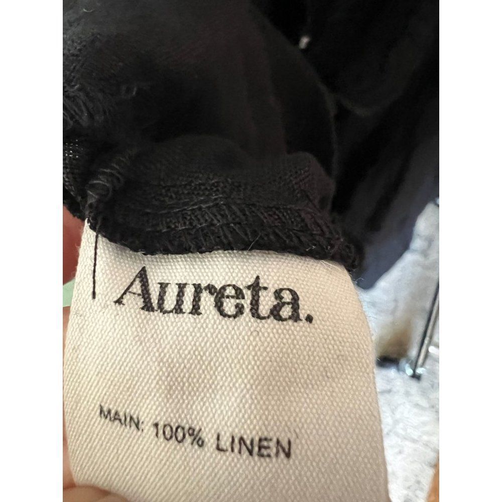 Anthropologie Aureta Studio Boatneck Linen Maxi Dress - Picture 13 of 14